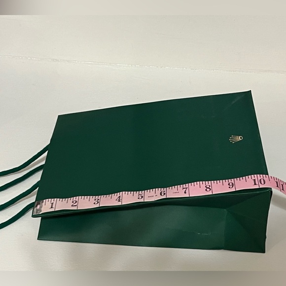 100% Authentic Rolex Green Gift Bag- BRAND NEW 8 x 10.5 - Picture 6 of 6